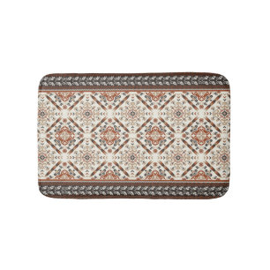 Tapis De Bain Floral Oriental Motif ethnique