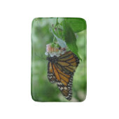Tapis de bain floral papillon monarque (Devant (Vertical))