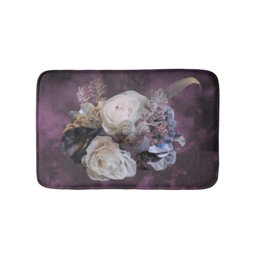 Tapis de bain floral pourpre (Devant)