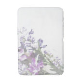 Tapis de bain floral pourpre (Devant (Vertical))