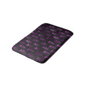 Tapis De Bain Floral pourpre et noir (Angle)