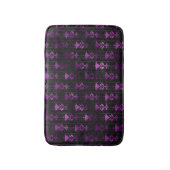 Tapis De Bain Floral pourpre et noir (Devant (Vertical))