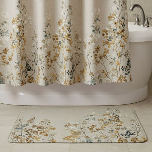 Tapis De Bain floral prairie ambre