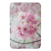 Tapis De Bain Floral rose cerise fleurs Photographie (devant Vertical)