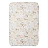 Tapis De Bain Floral rose crème (devant Vertical)