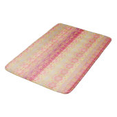 Tapis De Bain Floral Rose Et Peach (Angle)