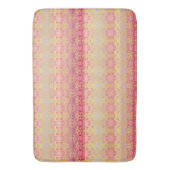 Tapis De Bain Floral Rose Et Peach (devant Vertical)