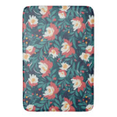 Tapis De Bain Floral rouge et blanc (devant Vertical)