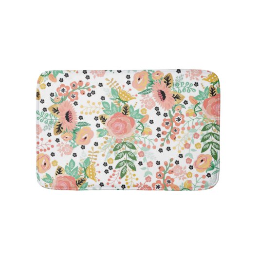 Tapis de bain floral vintage (Devant)