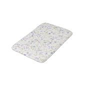 Tapis de bain floral violet (Angle)