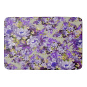 Tapis De Bain Floral Violet Et Or (Devant)