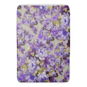 Tapis De Bain Floral Violet Et Or (devant Vertical)