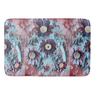 Tapis de bain floral violet vintage Moody