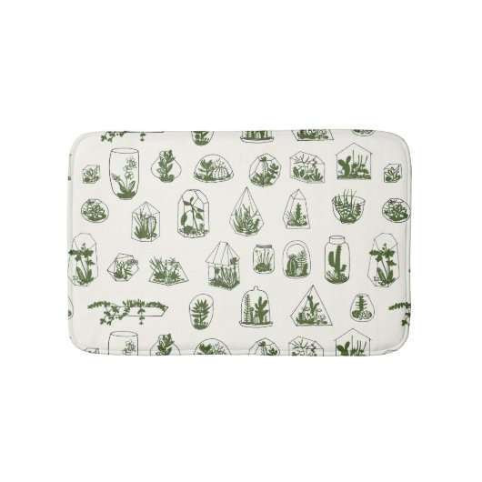 Tapis De Bain Florarium Succulent : Conception géométrique Vinta (Devant)
