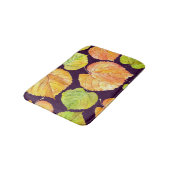 Tapis De Bain Floraux d'aquarelle d'automne, motif sans soudure. (Angle)