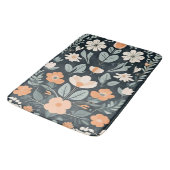 Tapis De Bain Flore bleu foncé Folk (Angle)