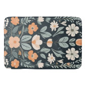 Tapis De Bain Flore bleu foncé Folk (Devant)