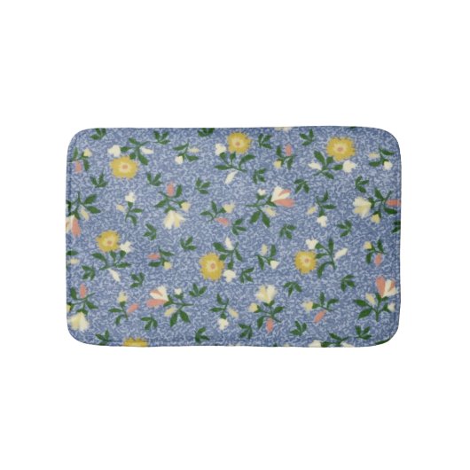 Tapis De Bain Flore bleu pays (Devant)