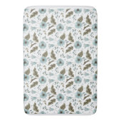 Tapis De Bain Flore bleue et verte (devant Vertical)
