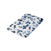 Tapis De Bain Flore botanique bleue (Angle)