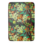 Tapis De Bain Flore Brown, Rouille, Turquoise (devant Vertical)