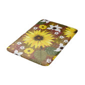 Tapis De Bain Flore de tournesol (Angle)