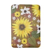 Tapis De Bain Flore de tournesol (Devant (Vertical))