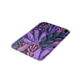 Tapis De Bain Flore violette et rose (Angle)