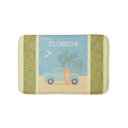 Tapis De Bain Floride : Mat de bain de voyage (Devant)