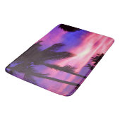 Tapis De Bain Floride Palm Purple Sunset Bain Mat (Angle)