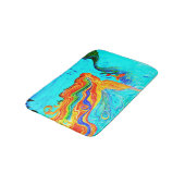 Tapis De Bain flottement arc-en-ciel-haired de sirène (Angle)