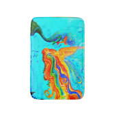 Tapis De Bain flottement arc-en-ciel-haired de sirène (Devant (Vertical))