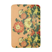 Tapis De Bain Flower Border, mandarin orange et or (Devant (Vertical))