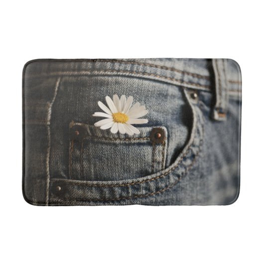 Tapis De Bain Flowers | Daisy in Jeans Pocket (Devant)
