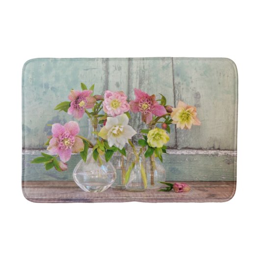 Tapis De Bain Flowers | Hellebores in Vases (Devant)