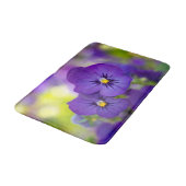 Tapis De Bain Flowers | Purple Pansies (Angle)