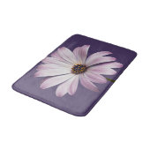 Tapis De Bain Flowers | White & Purple Daisy (Angle)