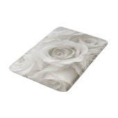 Tapis De Bain Flowers | White Roses (Angle)