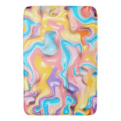 Tapis De Bain Fluide Abstrait en Plastique Pastel (devant Vertical)