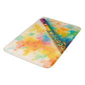 Tapis De Bain Flûte d'aquarelle vive (Angle)