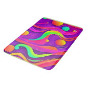 Tapis De Bain Flux arc-en-ciel : Amusement Abstrait (Angle)