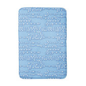 Tapis De Bain Flux de bulles, tons bleu clair (Devant (Vertical))