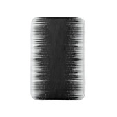 Tapis De Bain Flux De Ligne Cerclée Noir Et Blanc (Devant (Vertical))