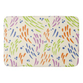 Tapis De Bain Flux en bleu, orange, violet, vert et crème (Devant)