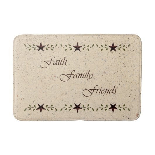 Tapis De Bain Foi Famille Amis Bath Mat (Devant)