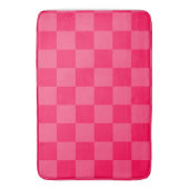 Tapis De Bain Fond à carreaux rose (devant Vertical)