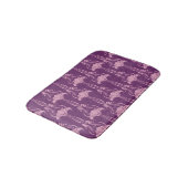 Tapis De Bain Fond d'écran floral violet rose (Angle)