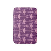 Tapis De Bain Fond d'écran floral violet rose (Devant (Vertical))