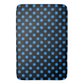 Tapis De Bain Fond noir points bleus (devant Vertical)