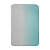 Tapis De Bain Fond Ombre gris turquoise (Devant (Vertical))